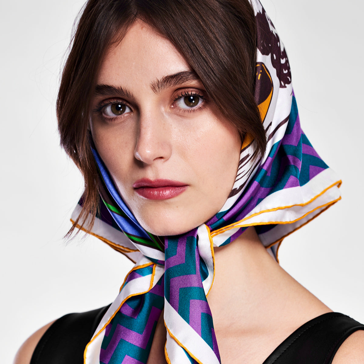 Clio silk scarf