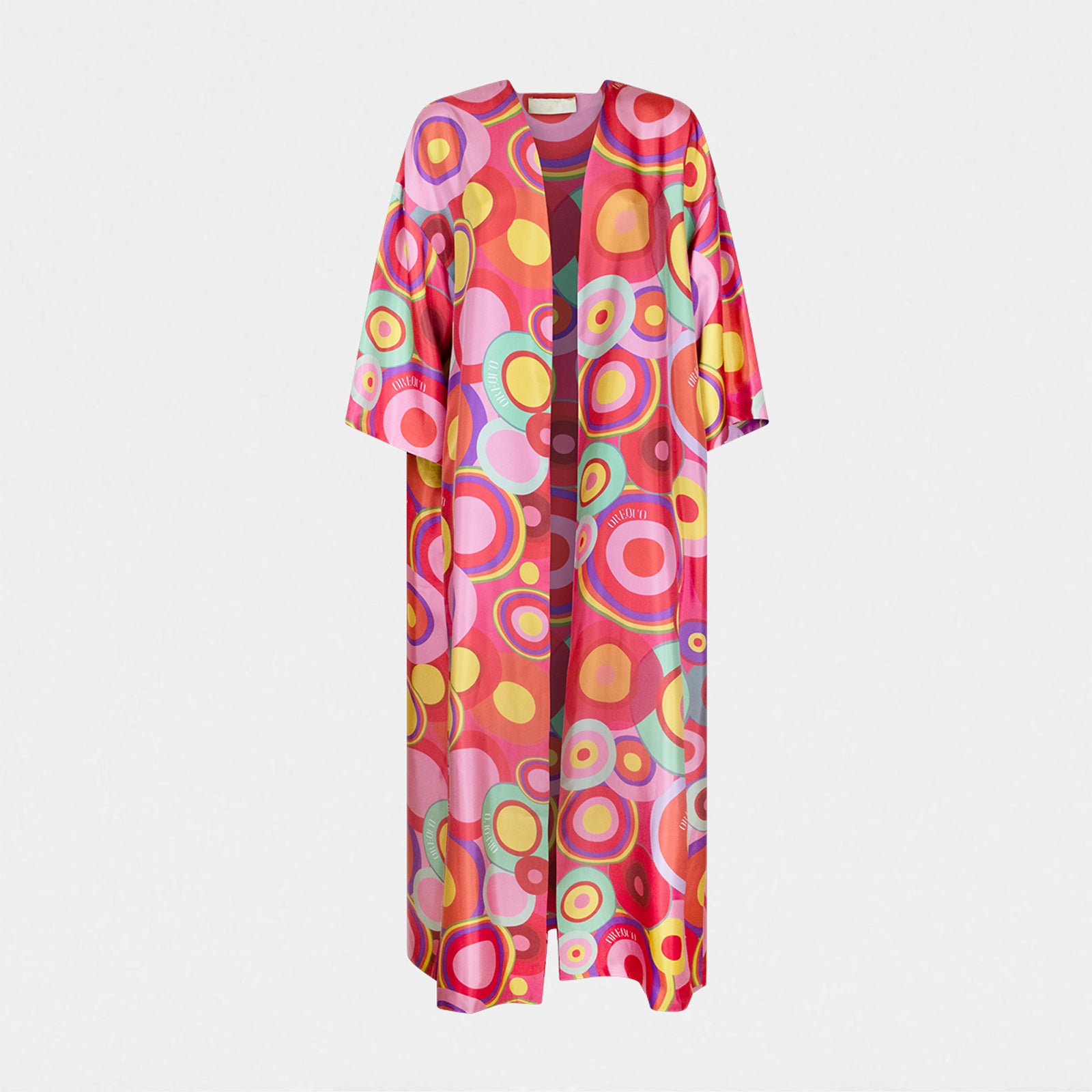 Rainbow Symphony silk kimono