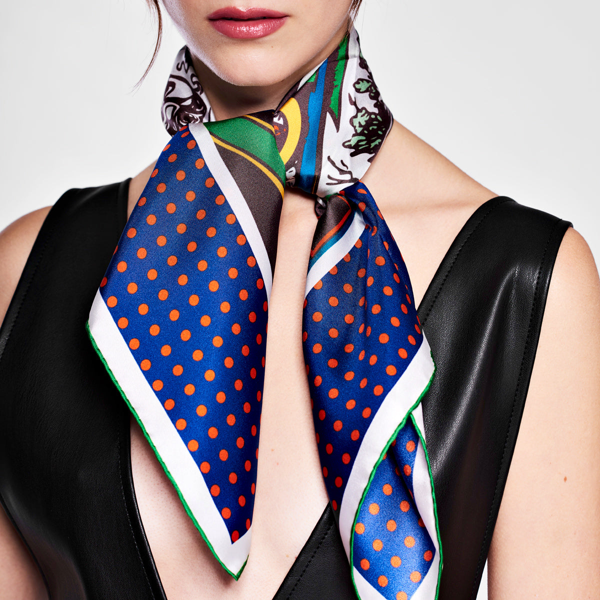 Melpomene silk scarf