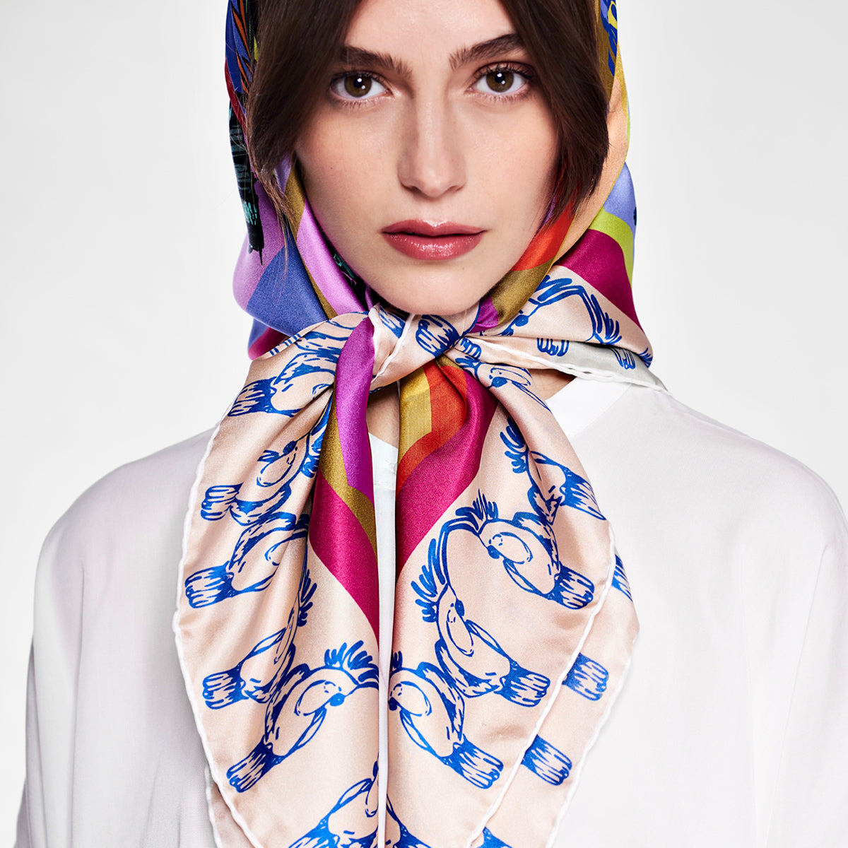 Silvia silk scarf