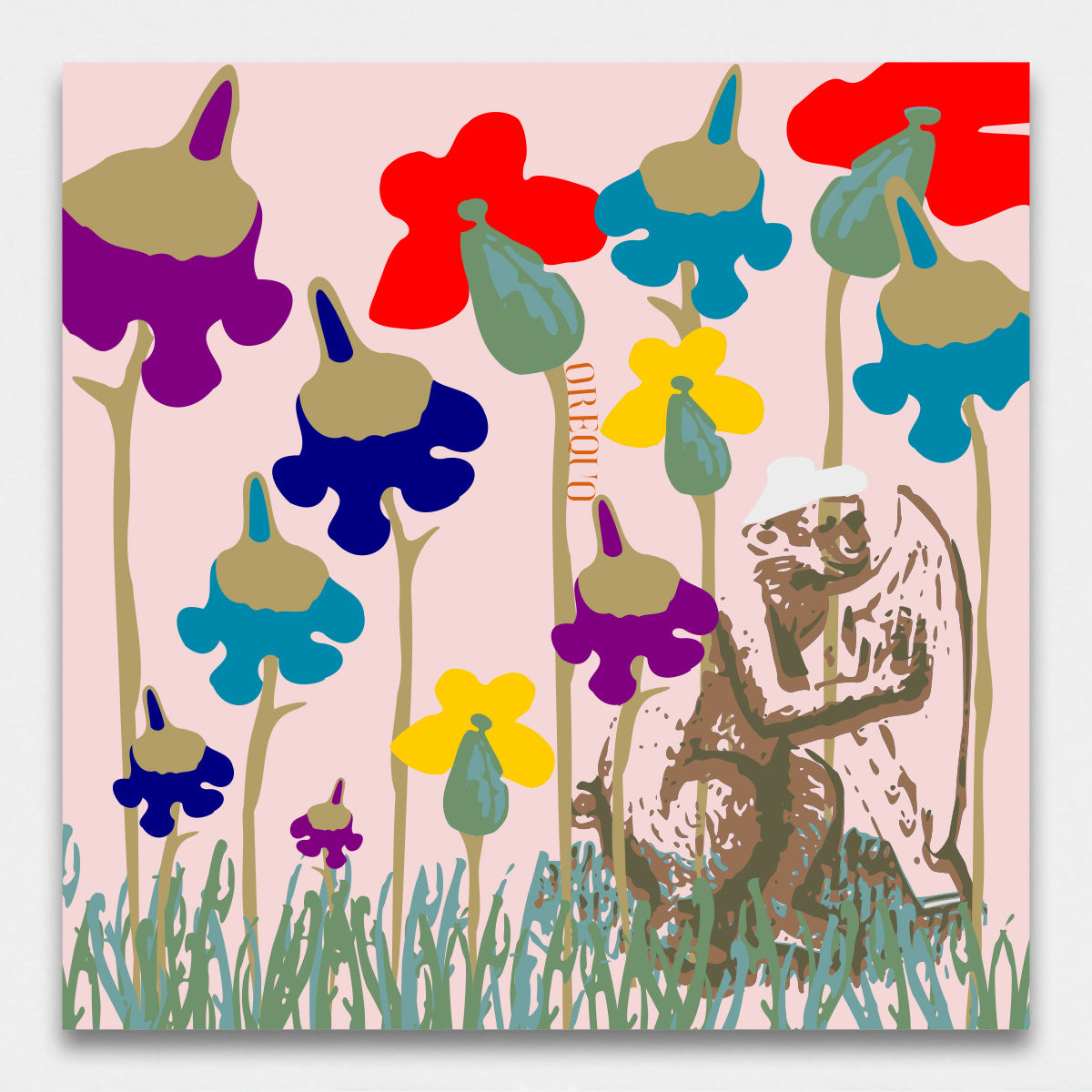 Fazzoletto da taschino Clarsach floreale multicolore