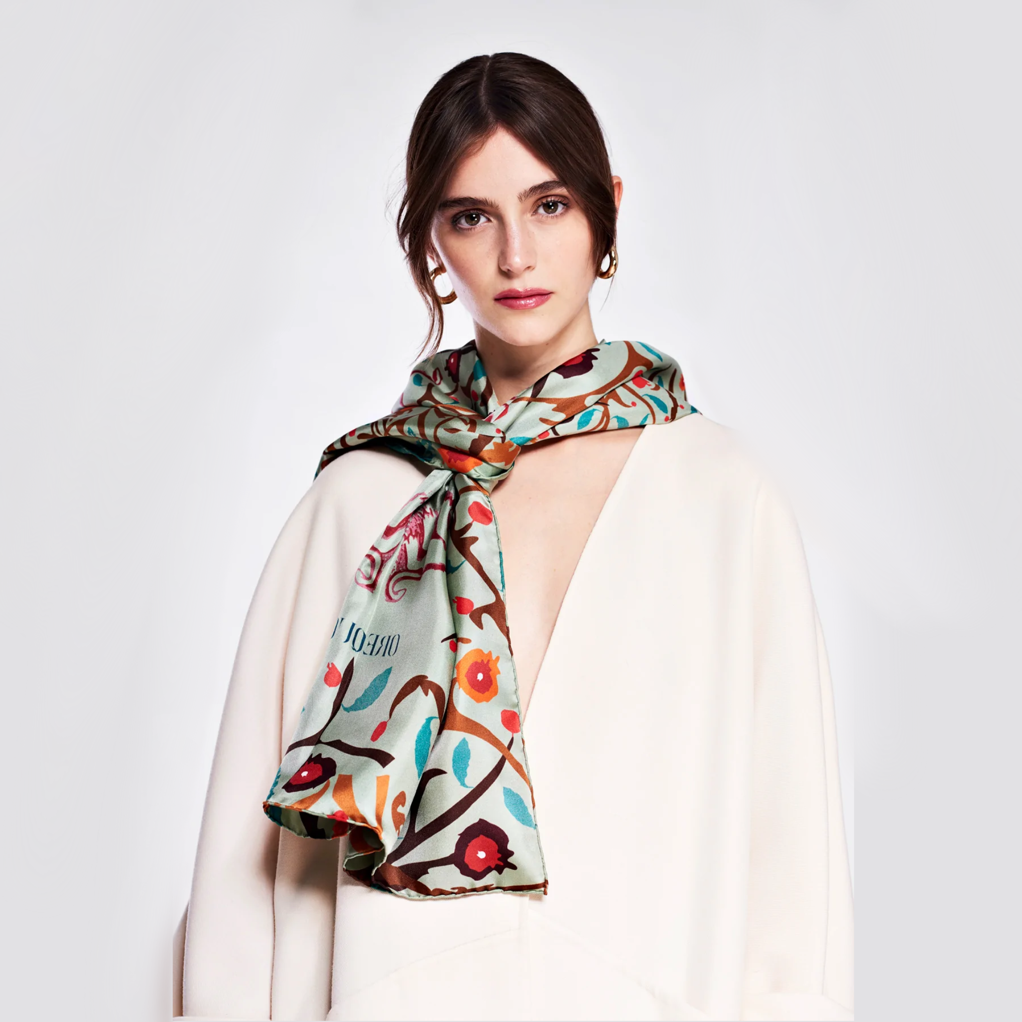 Silk accessories, women's silk scarf